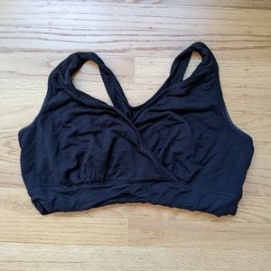 Black nursing bra XL